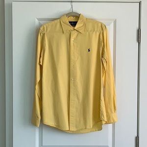 Ralph Lauren Mens Yellow Medium Buttondown